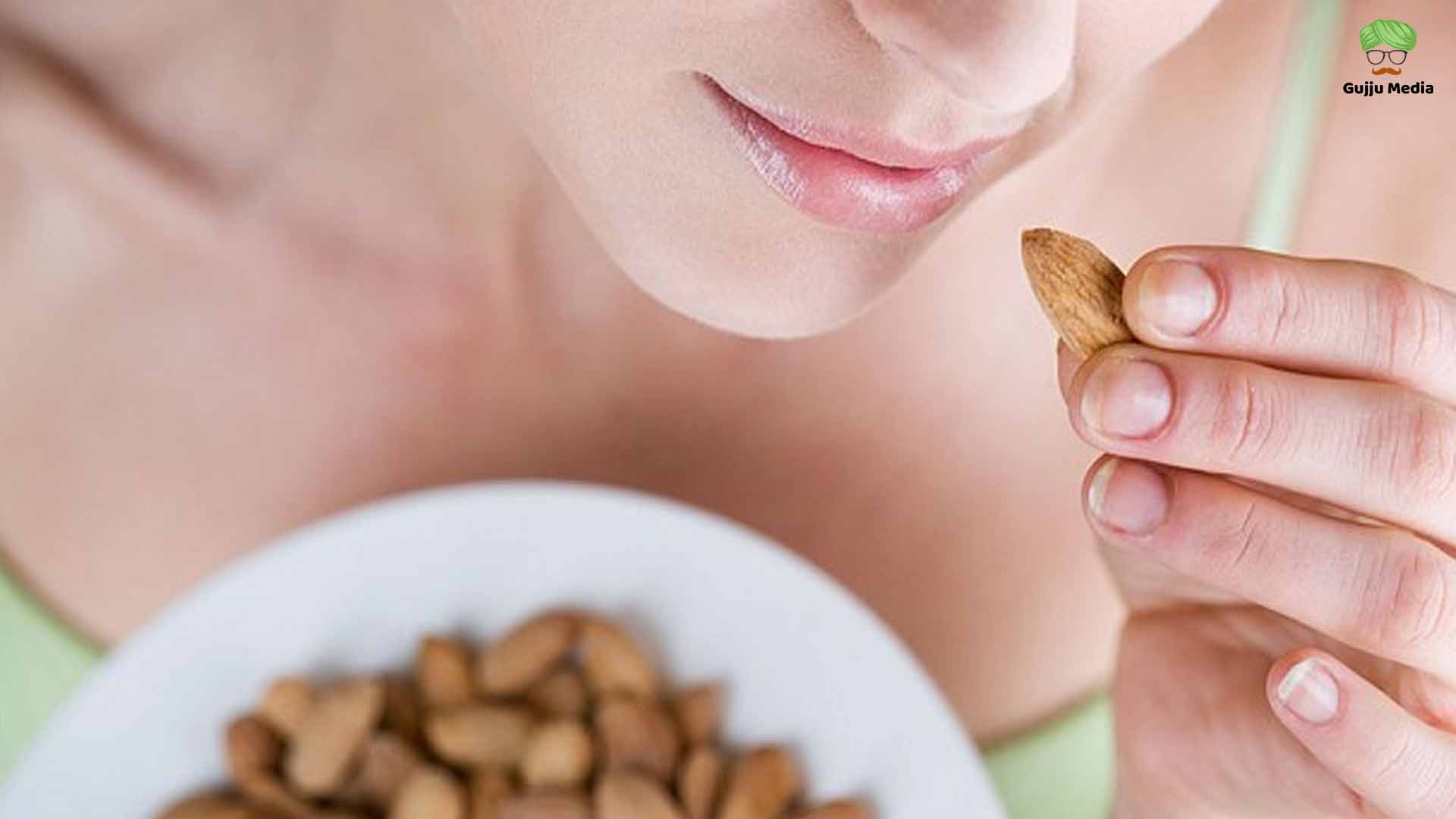 રોજખાસો બદામ તો નજીક નહિ આવે બીમારિયો, ચહેરો પણ ખીલી ઉઠશે 2 Almond Eating Girl HD