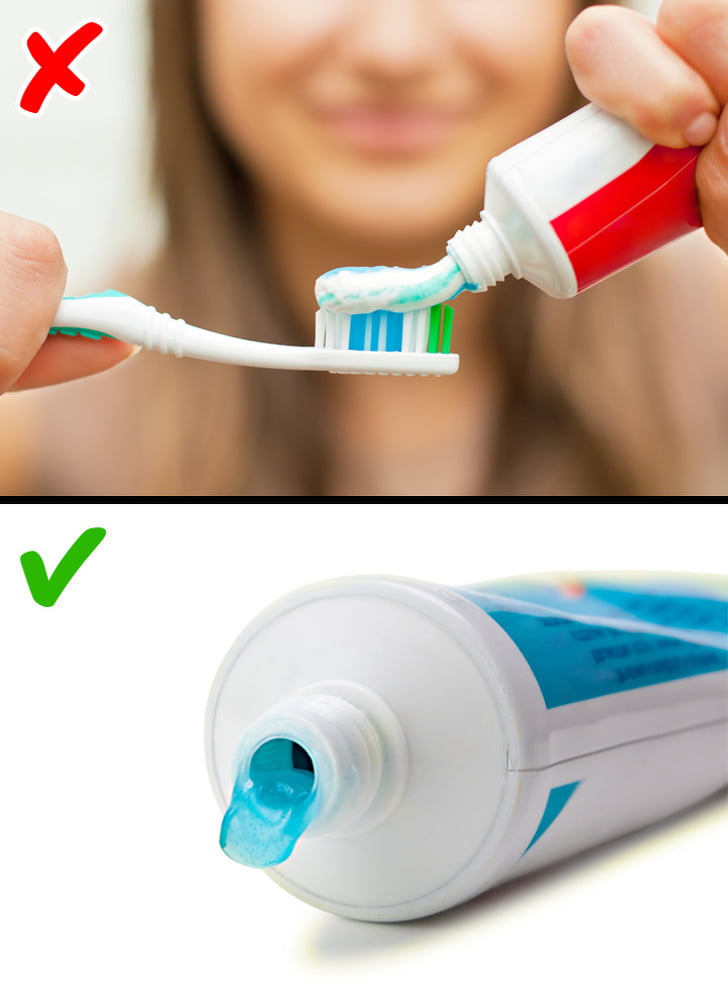 Overusing toothpaste