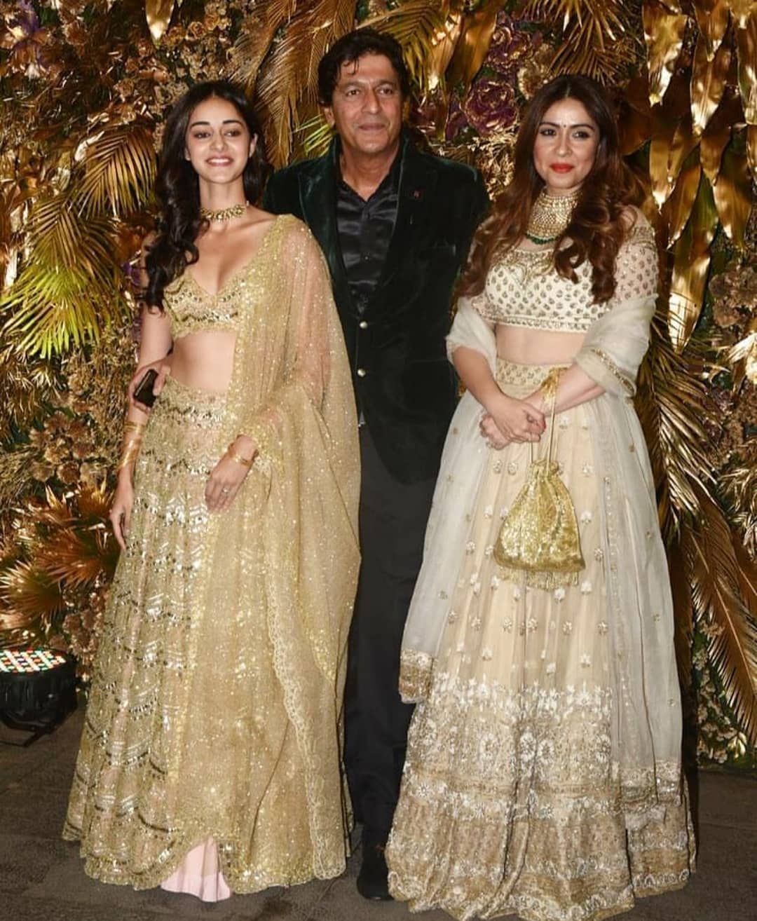 ANANYA PANDY WITH FAMILY