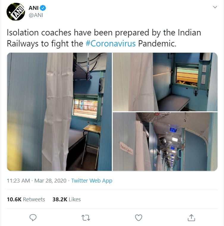 કોરોના સામે લડવા કરાયું આ મોટું કામ.. ટ્રેનને ફેરવાઈ આઈસોલેશન વોર્ડમાં.. 6 88