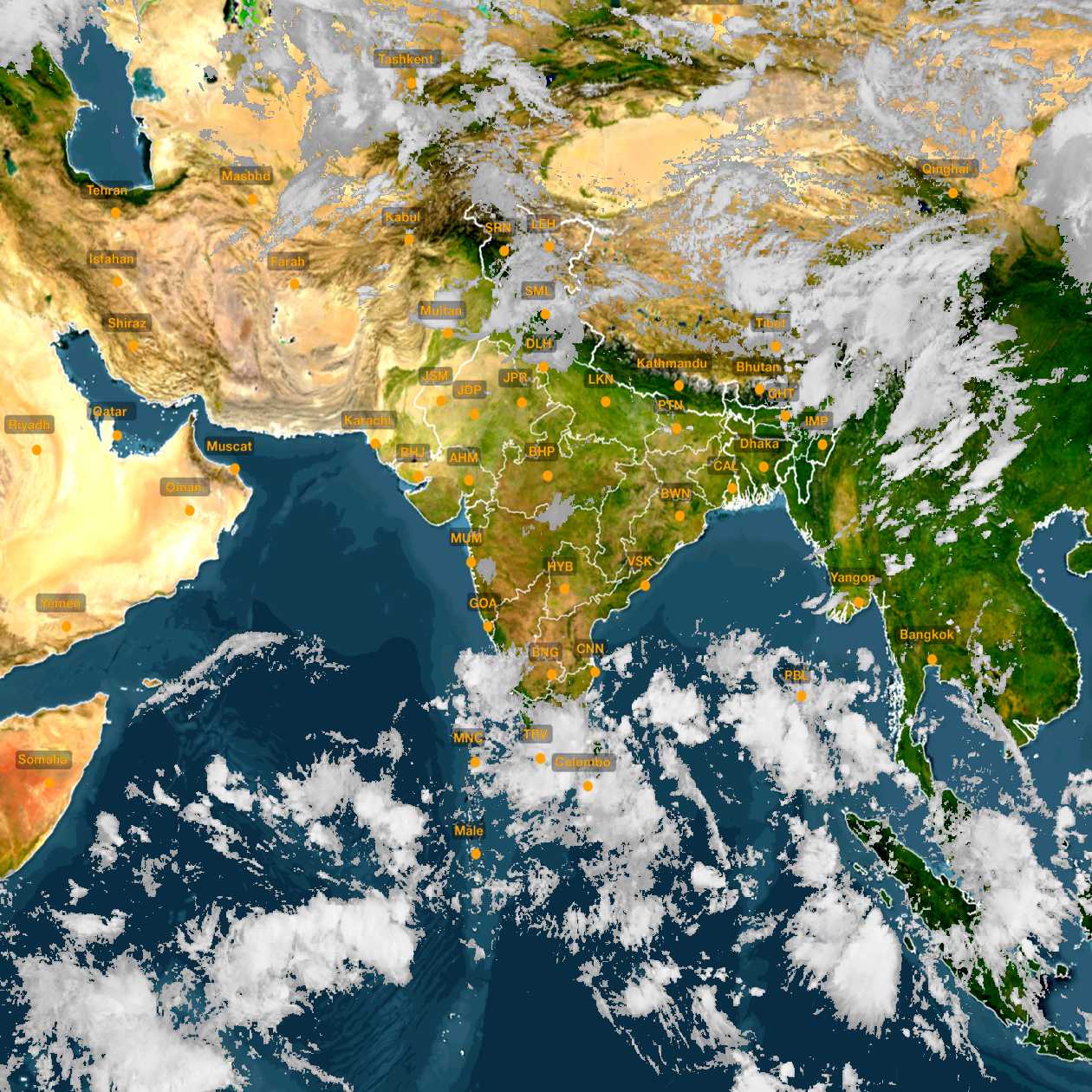 Satellite Image India 13 May 2020 12 00