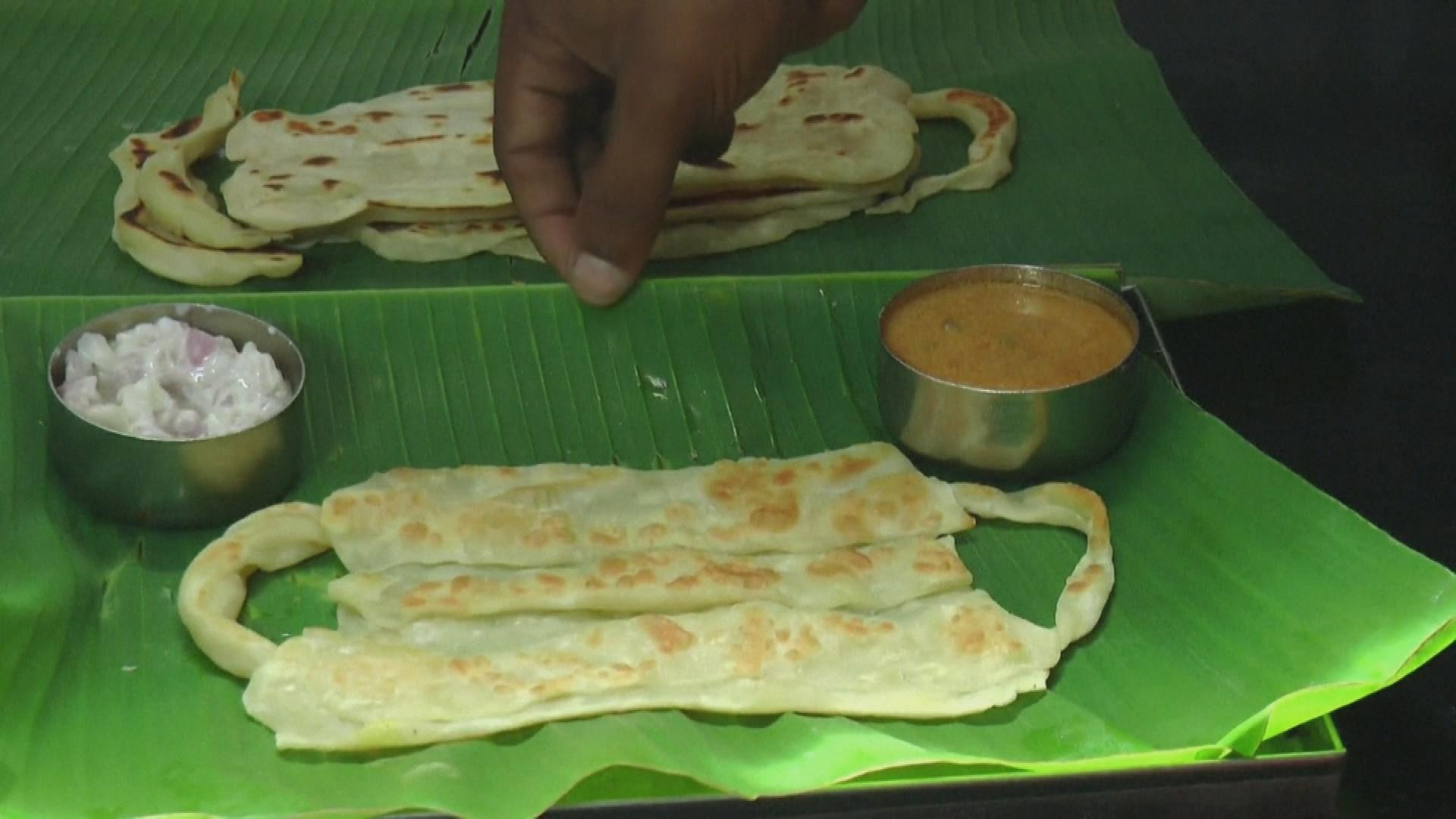 તમિલનાડૂના એક રેસ્ટોરંટમાં કોવિડ-19 અંગે જાગૃતિ ફેલાવવા માટે અપનાવ્યો આ કિમીયો 4 BROLL INDIA MASK BREAD