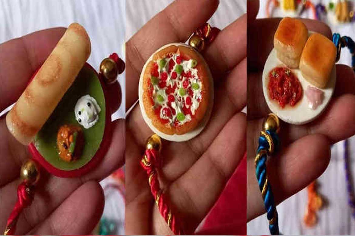 રક્ષાબંધનનો તહેવાર નજીક આવતા માર્કેટમાં ધૂમ મચાવી રહી છે "ફૂડ" રાખડી 3 rk4