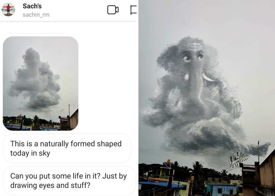 લોકો આ આર્ટિસ્ટને તેમની તસવીરોમાં ફેરફાર કરવા કહે છે અને જુવો એ તસ્વીર સાથે શું કરે છે. (17 Pics) 11 karan acharya 10