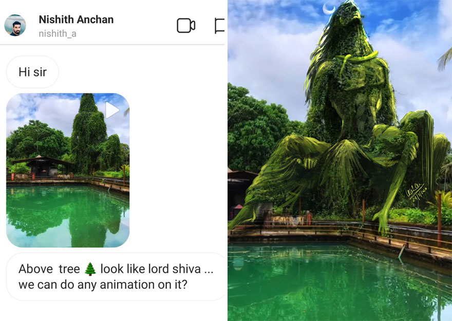 લોકો આ આર્ટિસ્ટને તેમની તસવીરોમાં ફેરફાર કરવા કહે છે અને જુવો એ તસ્વીર સાથે શું કરે છે. (17 Pics) 17 karan acharya 16