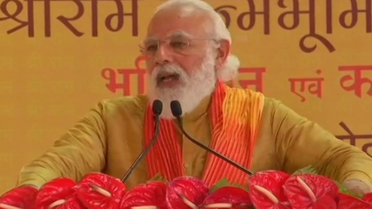 જય શ્રી રામના નારા સાથે પ્રધાનમંત્રી મોદીએ કરી પોતાના ઉદબોધનની શરૂઆત, સમગ્ર ભારત આજે ભાવુક બન્યું છે : PM મોદી 2 pm modi 1 992119 dlSIvLfF