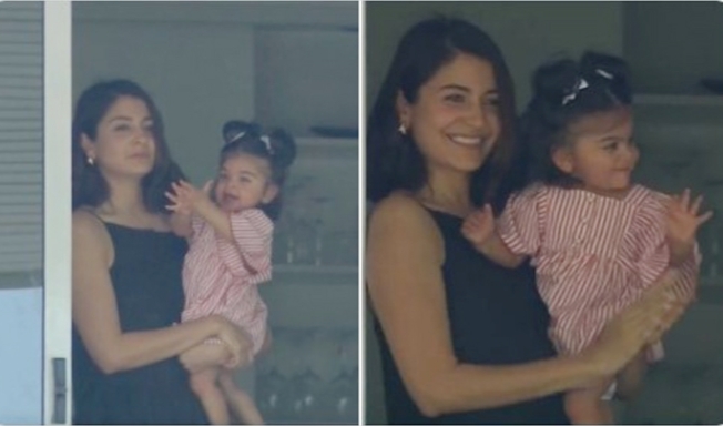 અનુષ્કા-વિરાટની દીકરીના ફોટાઓ થયા વાઈરલ, ઈચ્છા ન હતી, ત્યારે વામિકાનો ચહેરો આવ્યો બધાની સામે. 4 IMG 20220124 212618