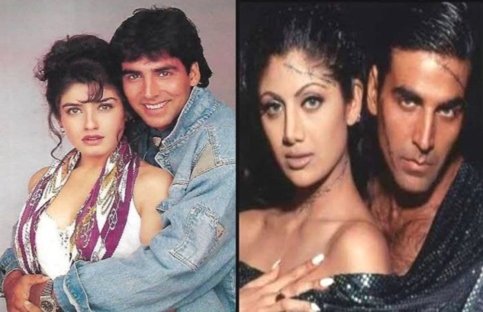 એક જ સુપરસ્ટાર બે અભિનેત્રીઓના પ્રેમમાં પાગલ હતા શિલ્પા-રવીના, બ્રેકઅપ થતાં રડી પણ ન શક્યાં. 5 shilpa raveena and akshay 1 700x453 1