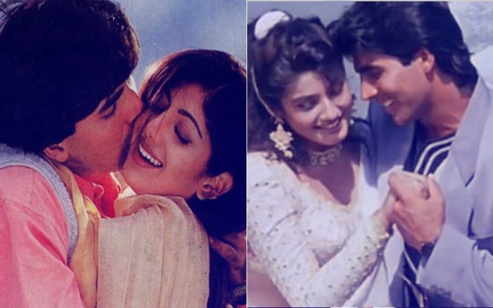 એક જ સુપરસ્ટાર બે અભિનેત્રીઓના પ્રેમમાં પાગલ હતા શિલ્પા-રવીના, બ્રેકઅપ થતાં રડી પણ ન શક્યાં. 7 shilpa raveena and akshay 2 700x438 1