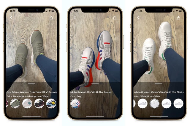 Amazon's new feature: Now you can wear shoes and do a virtual test