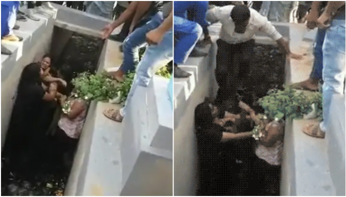 Derani-Jethani fell into the gutter! People are making comments in the video