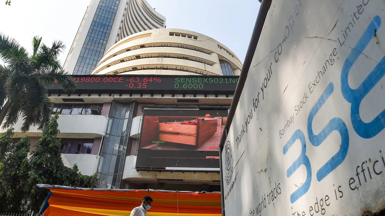 Sensex closes at 1457 points and Nifty closes at 15774! The first day of the week was off