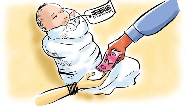 The mother sold her own child to fulfill her hobby