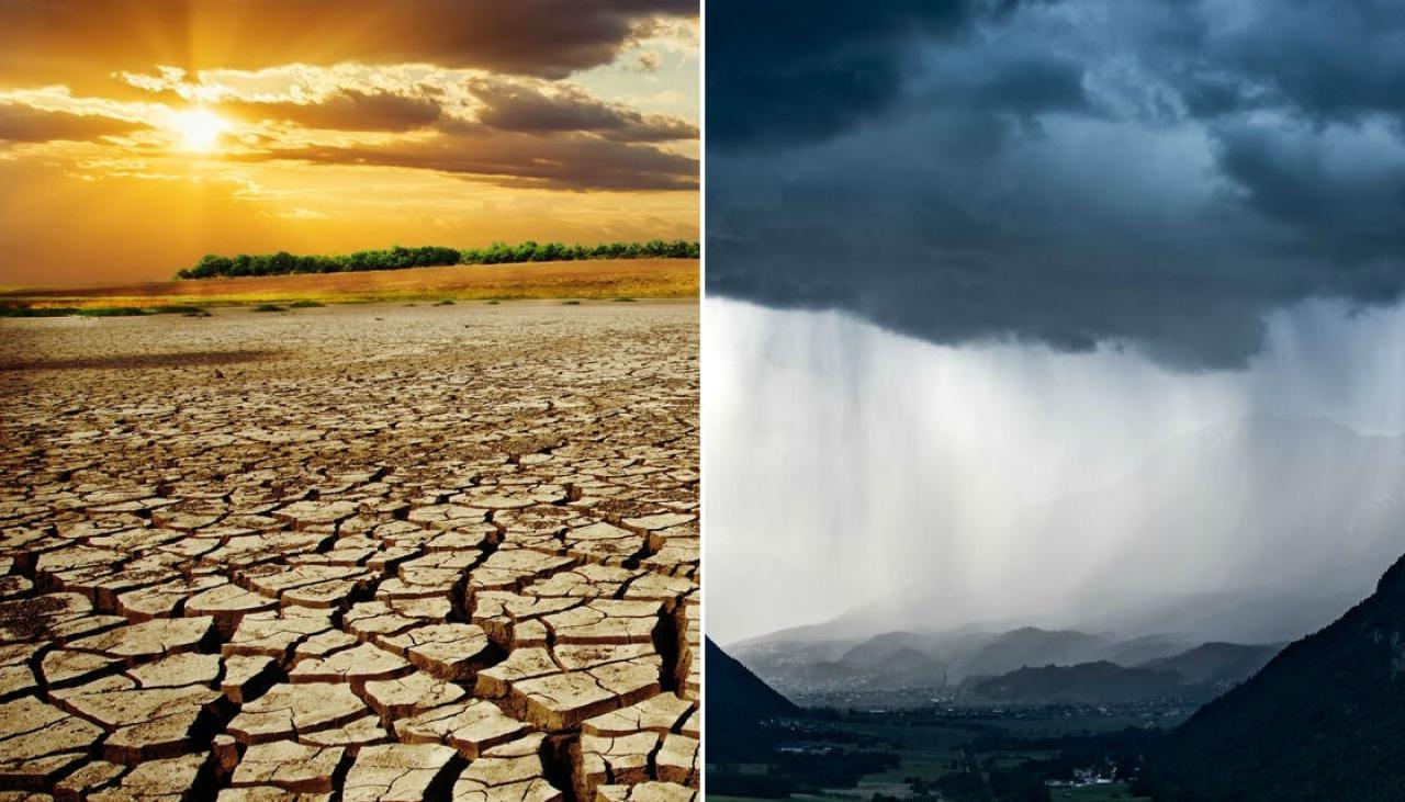 Two-edged atmosphere! Heat in some places and rain in others