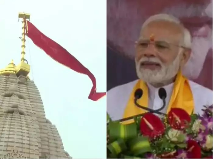 Prime Minister made history by hoisting flag at Pavagadh temple! Tears welled up in her eyes