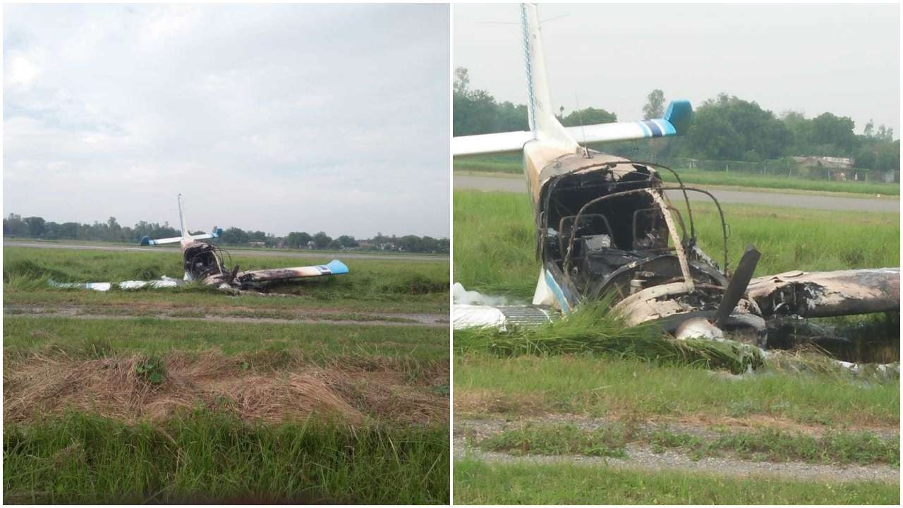 The new pilot flew the plane. As soon as it reached the sky, the engine stopped and then it happened