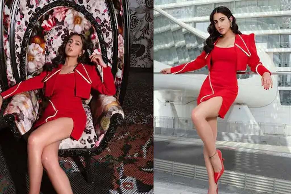 Sara shared glamorous photos in red dress! Fans went crazy looking at the photos