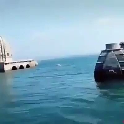 This is a unique temple that stays submerged in water for 8 months