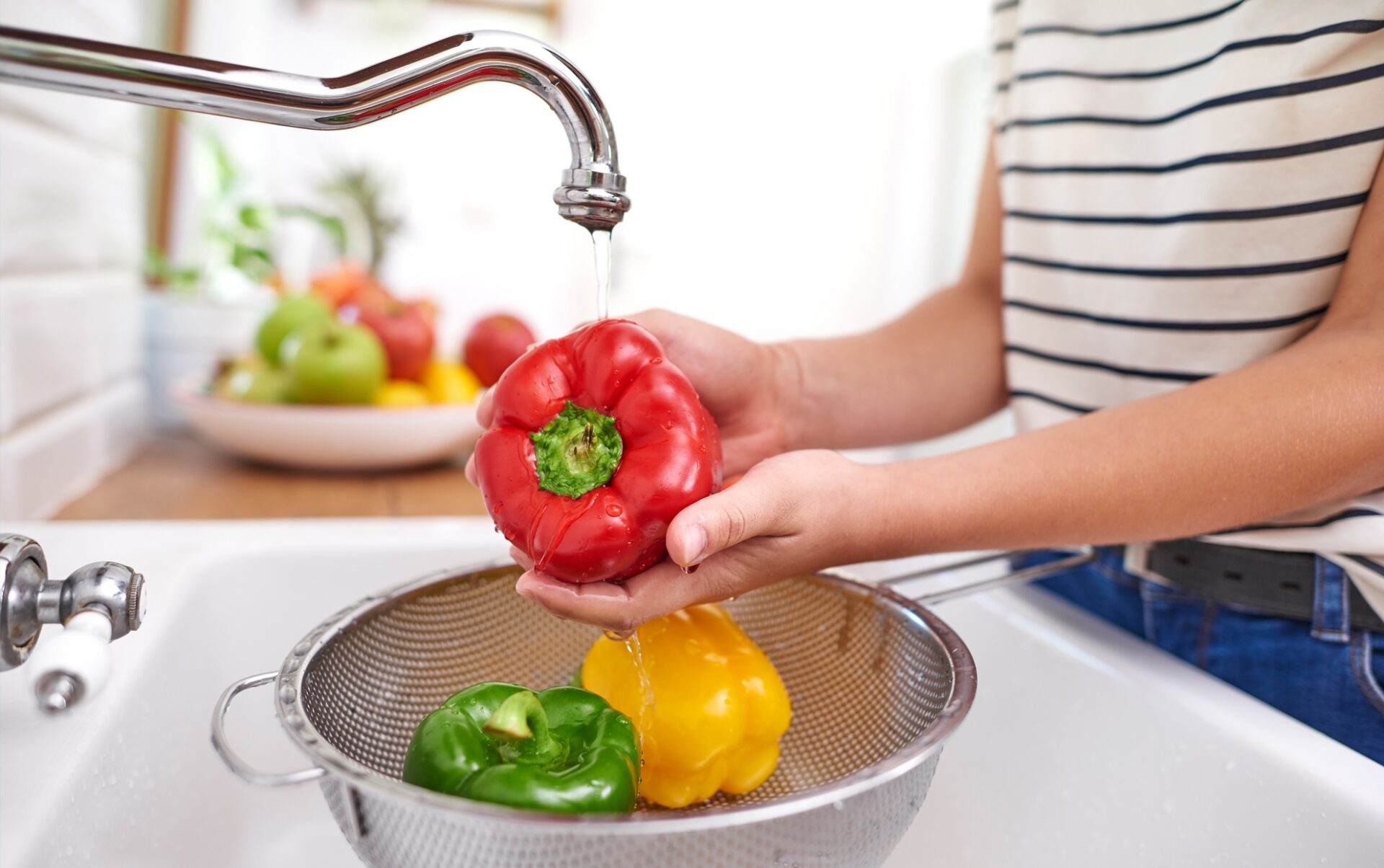 All vegetables have been washed and used