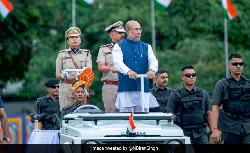 Manipur CM appeals for peace on Independence day 1 biren singhh
