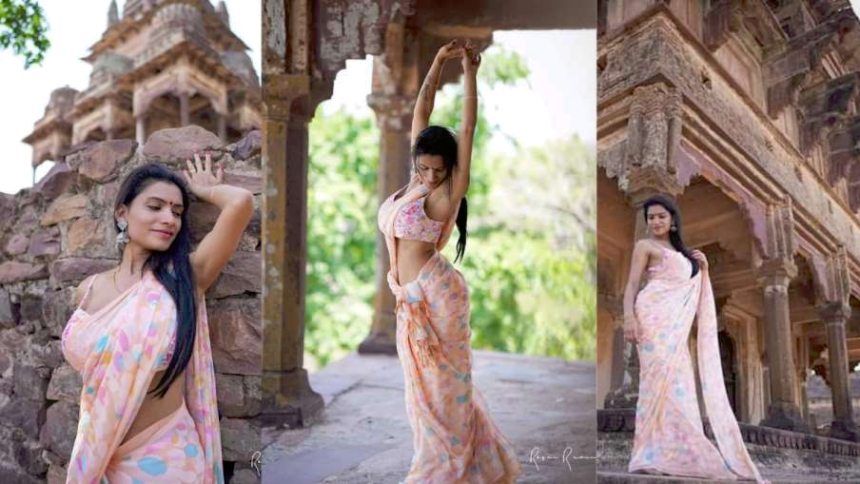 એડલ્ટ એક્ટ્રેસે સાગરના ઐતિહાસિક હનુમાન મંદિરમાં કરાવ્યું ‘ટોપલેસ’ ફોટોશૂટ, હિન્દુ સંગઠનો ભડક્યા 1 mandir photoshoot