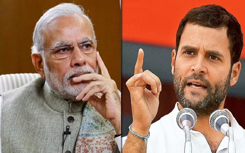 naredra modi and rahul gandhi લોકસભા ચૂંટણી સર્વેઃ આજે લોકસભાની