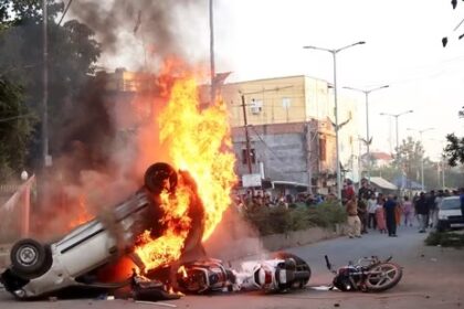 manipur violence news minister erects barbed wire fence around ancestral house to protect it from mob attack