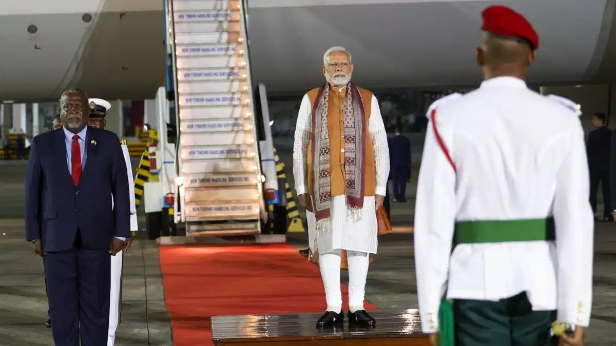 પીએમ મોદીએ ભારતીયોને સંબોધિત કરતા કહ્યું, ગુયાના માતૃભૂમિ છે અને ભારત પિતૃભૂમિ છે 3 pm modi addressed indian community says guyana and india connected food culture and cricket2