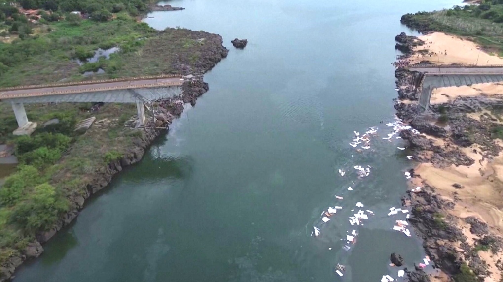 brazil bridge collapse leaves two dead acid spill raises concerns watch video2