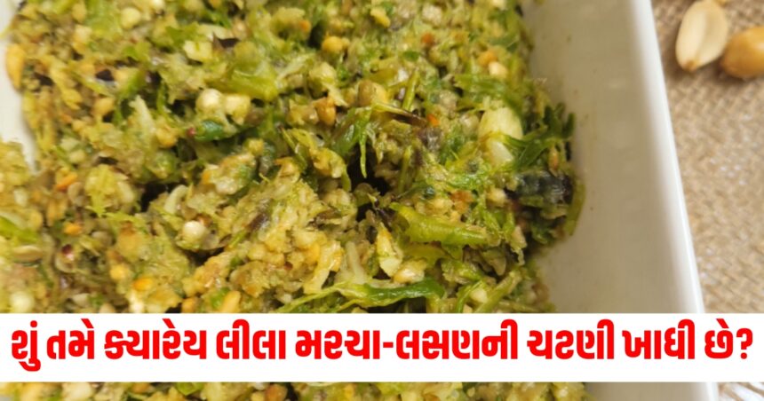 શું તમે ક્યારેય લીલા મરચા-લસણની ચટણી ખાધી છે? આ મસાલેદાર ચટણીને મહિનાઓ સુધી સ્ટોર કરી શકાય છે 1 how to make green chilli garlic chutney must try this spicy recipe