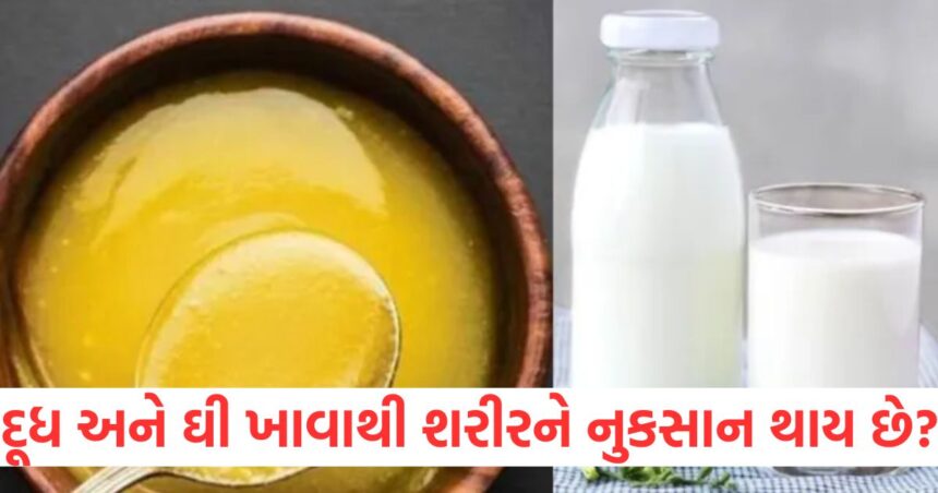 શું દૂધ અને ઘી ખાવાથી શરીરને નુકસાન થાય છે? જાણો ક્યારે અને કેટલું સેવન કરવું 1 Does eating milk and ghee harm the body11