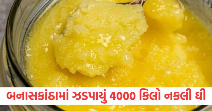 બનાસકાંઠામાં ઝડપાયું 4000 કિલો નકલી ઘી, આ રીતે ઠેકાણે પાડવાનો હતો પ્લાનિંગ 1 nakli ghee seized gujarat banaskantha shri navkar dairy products1
