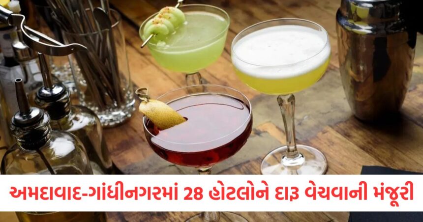 અમદાવાદ અને ગાંધીનગરમાં 28 હોટલોને દારૂ વેચવાની મંજૂરી 1 અમદાવાદ અને ગાંધીનગરમાં 28 હોટલોને દારૂ વેચવાની મંજૂરીer