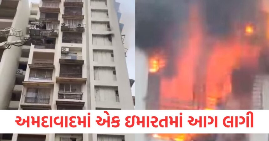 અમદાવાદમાં એક ઈમારતમાં ભીષણ આગ લાગી, પાંચ લોકો દાઝી ગયા 1 A massive fire broke out in a building in Ahmedabad