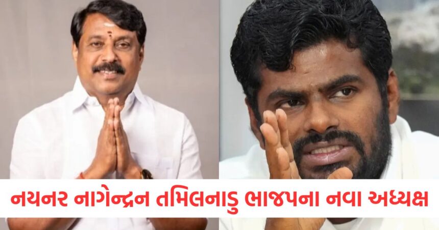 નયનર નાગેન્દ્રન તમિલનાડુ ભાજપના નવા અધ્યક્ષ, અન્નામલાઈએ નામનો પ્રસ્તાવ મૂક્યો 1 nainar nagenthiran set to became new president of tamil nadu bjp