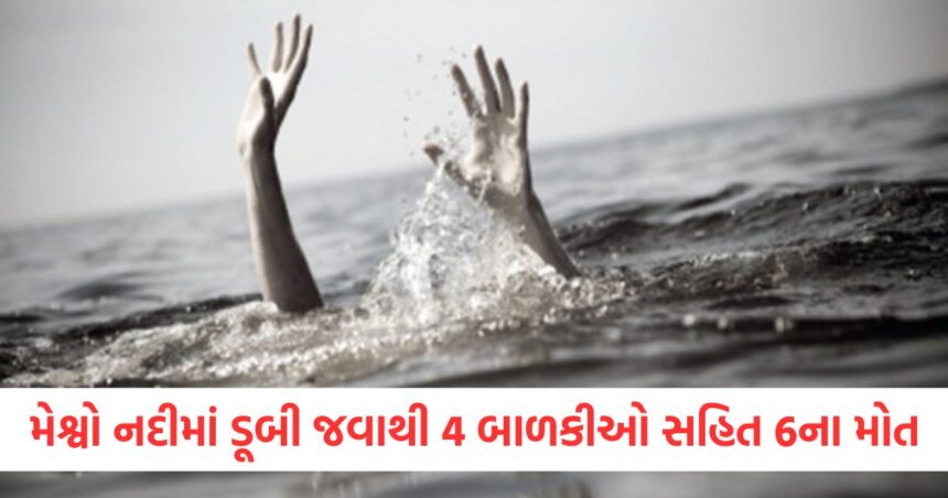 ખેડા જિલ્લાની મેશ્વો નદીમાં ન્હાતી વખતે ડૂબી જવાથી 4 બાળકીઓ સહિત 6ના મોત 1 6 people including 4 girls die after drowning while bathing in Meshwo river in Kheda district