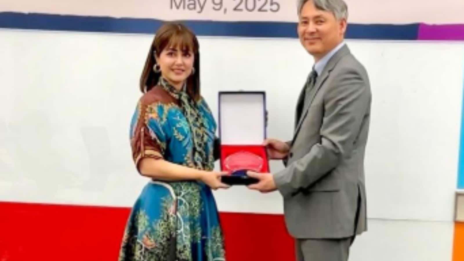 Actress made honorary ambassador by Korea heroine was happy and thanked A
