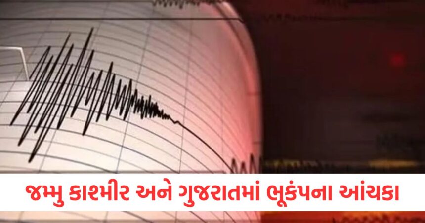 જમ્મુ કાશ્મીર અને ગુજરાતમાં ભૂકંપના આંચકા, કેન્દ્રબિંદુ જમીનથી 5 કિમી નીચે 1 Earthquake tremors felt in Jammu and Kashmir and Gujarat epicenter 5 km below ground