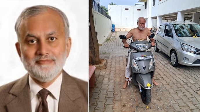 The body of a Padma Shri awarded agricultural