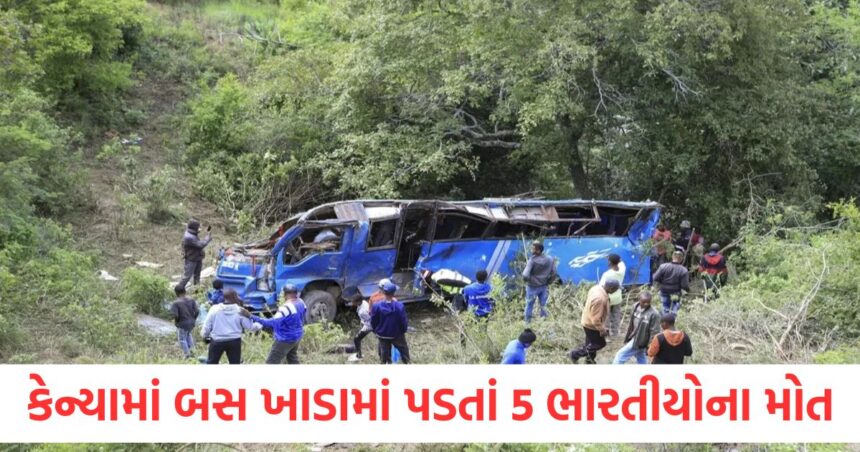 kenya bus accident five indians dead