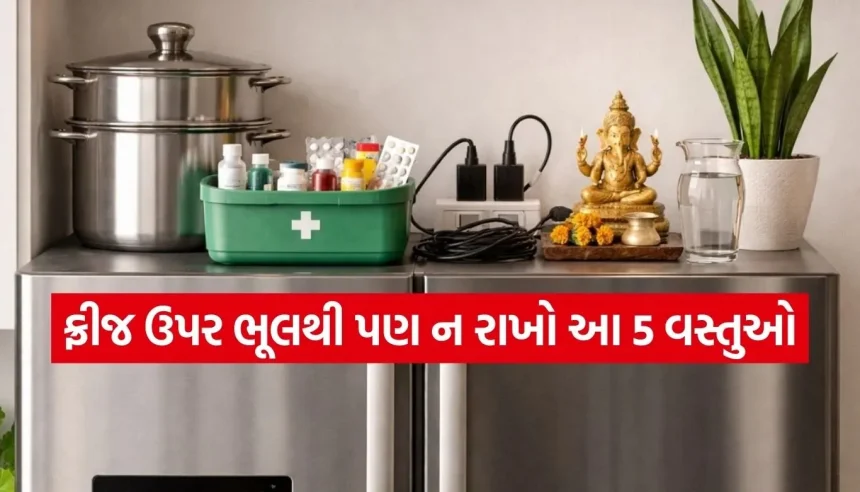 સાવધાન! ફ્રીજની ઉપર રાખેલું સામાન બની શકે છે બરબાદીનું કારણ, આજે જ હટાવો આ 5 વસ્તુઓ 1 1773551042 Copy of Satya web temp 54.jpg.webp