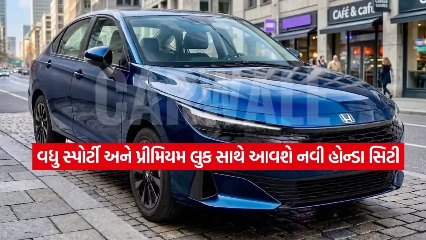 22 મે ના રોજ ધમાકેદાર એન્ટ્રી કરશે નવી Honda City: લોન્ચિંગ પહેલાં જ સામે આવ્યો શાનદાર લુક 1 1779122138 dharmishtha 1 13.jpg.webp