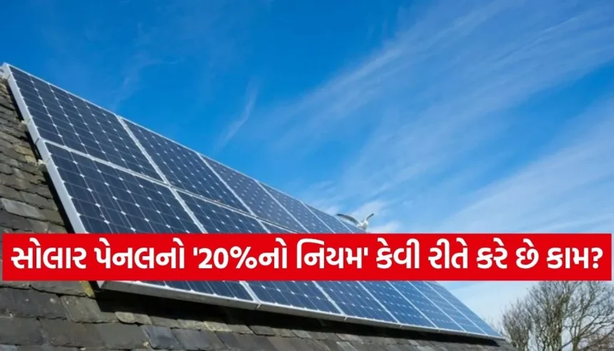 સોલાર પેનલ લગાવતી વખતે ધ્યાનમાં રાખો ‘20%નો નિયમ’, કોઈપણ સીઝનમાં નહીં આવે મુશ્કેલી અને ટેન્શન થશે ખતમ 1 1779728323 Copy of Satya web temp 29.jpg.webp