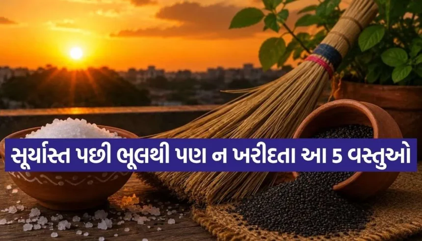 સૂર્યાસ્ત પછી આ 5 ચીજો ખરીદવાથી ઘરમાં વધે છે નકારાત્મક ઊર્જા 1 1787233878 Copy of Satya web temp 23.jpg.webp