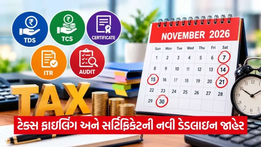 કરદાતાઓ માટે અત્યંત મહત્વપૂર્ણ ચેતવણી: નવેમ્બરમાં છે TDS, TCS અને ITR ની ડેડલાઇન, જલ્દી ચેક કરો તારીખો! 1 iNDIA 2026 10 30T143736.805.jpg.webp